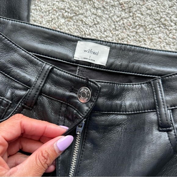 ARITZIA WILFRED THE MELINA VEGAN LEATHER PANT - Picture 8 of 14